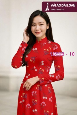 Vải áo dài hoa nhỏ toàn thân-DT 12568