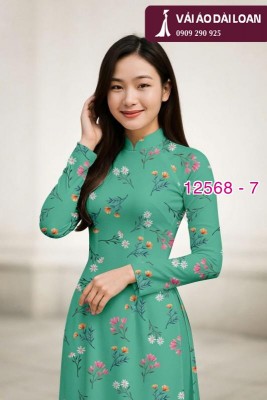 Vải áo dài hoa nhỏ toàn thân-DT 12568