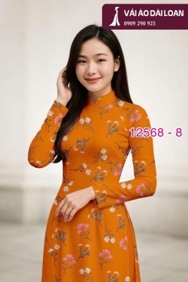 Vải áo dài hoa nhỏ toàn thân-DT 12568