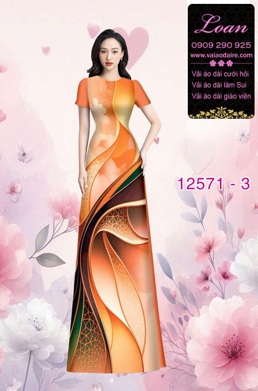Vải áo dài họa tiết lập thể Vải áo dài họa tiết lập thể