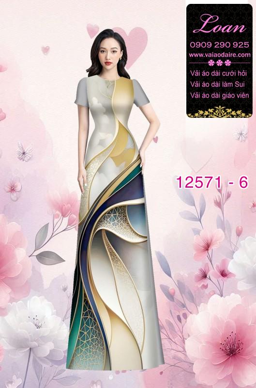 Vải áo dài họa tiết lập thể Vải áo dài họa tiết lập thể