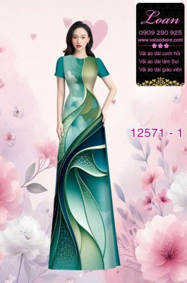 Vải áo dài họa tiết lập thể-DT12571