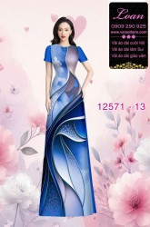 Vải áo dài họa tiết lập thể