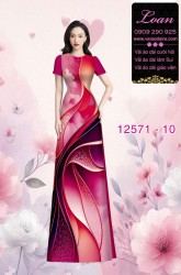 Vải áo dài họa tiết lập thể
