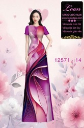 Vải áo dài họa tiết lập thể