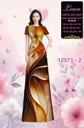 Vải áo dài họa tiết lập thể