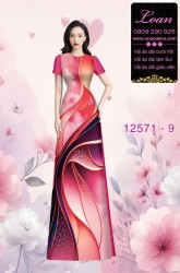 Vải áo dài họa tiết lập thể