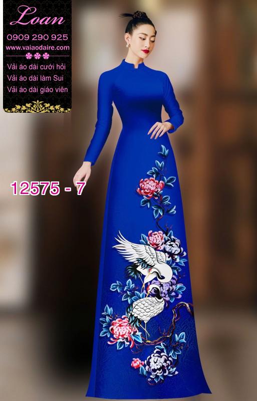 Vải áo dài chim hạc