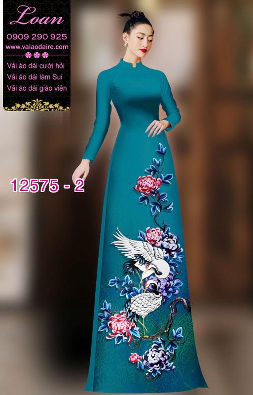 Vải áo dài chim hạc