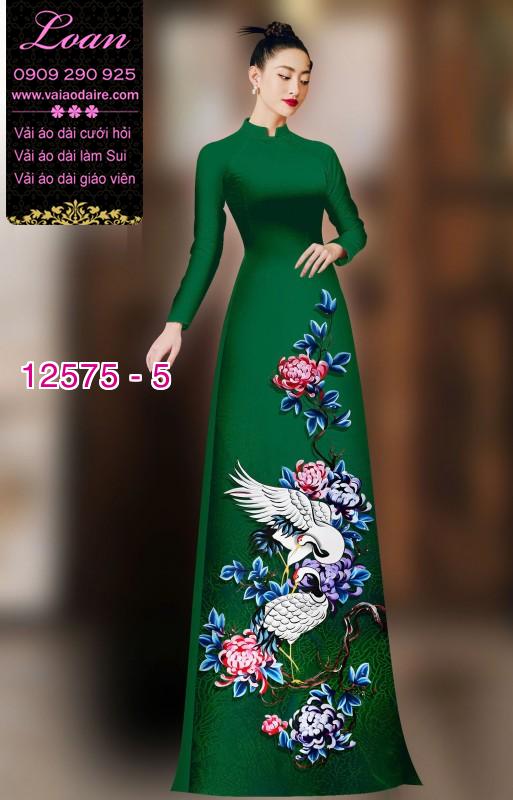Vải áo dài chim hạc