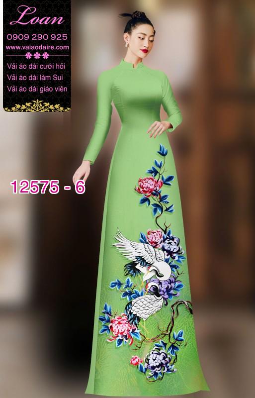 Vải áo dài chim hạc