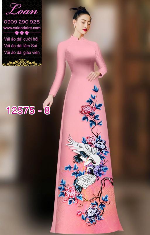 Vải áo dài chim hạc