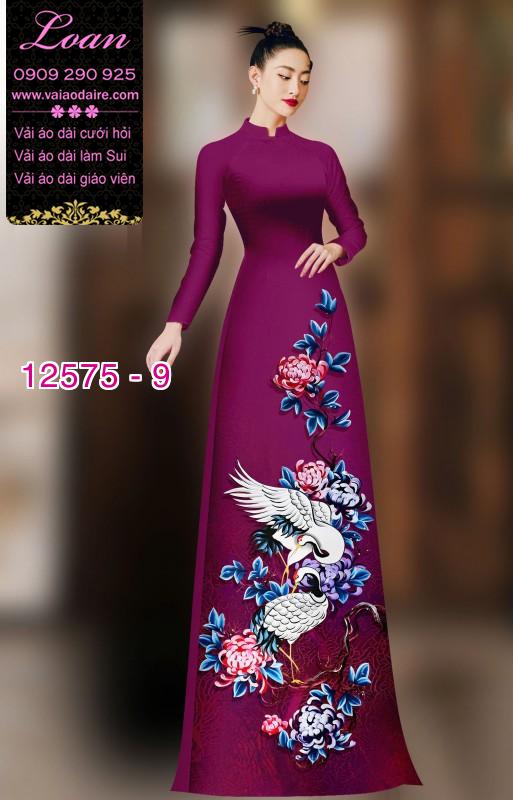 Vải áo dài chim hạc