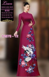 Vải áo dài chim hạc