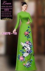 Vải áo dài chim hạc