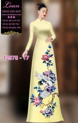 Vải áo dài chim hạc