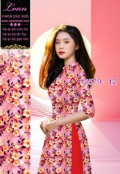 Vải áo dài hoa nhỏ toàn thân