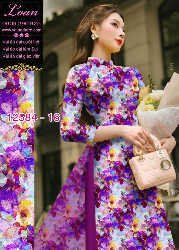 Vải áo dài hoa nhỏ