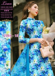 Vải áo dài hoa nhỏ
