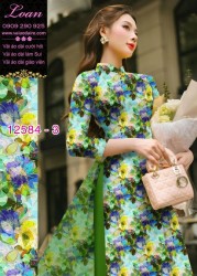 Vải áo dài hoa nhỏ