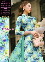 Vải áo dài hoa nhỏ