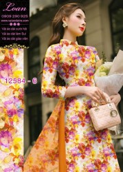 Vải áo dài hoa nhỏ