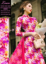 Vải áo dài hoa nhỏ