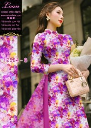 Vải áo dài hoa nhỏ