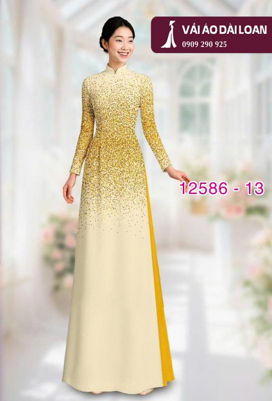 Vải áo dài loang màu