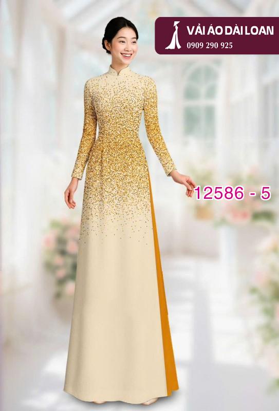 Vải áo dài loang màu
