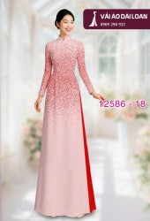 Vải áo dài loang màu