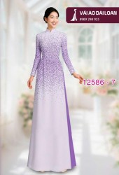 Vải áo dài loang màu