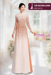 Vải áo dài loang màu