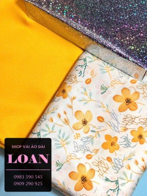 Vải áo dài quà tặng vải Ánh Sao Thái Tuấn-DT 12614