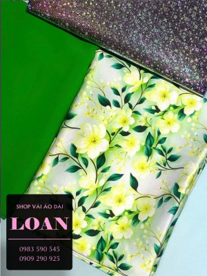 Vải áo dài quà tặng vải lụa Thái Tuấn-DT 12625