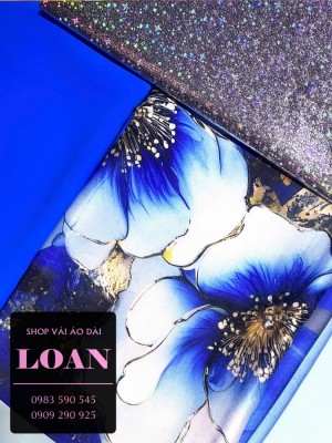 Vải áo dài quà tặng vải lụa Thái Tuấn-DT 12626