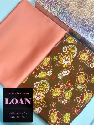 Vải áo dài quà tặng vải lụa Thái Tuấn-DT 12631