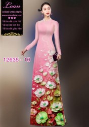 Vải áo dài hoa in 3D