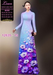 Vải áo dài hoa in 3D
