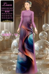 Vải áo dài hoa văn lập thể