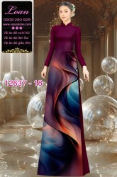Vải áo dài hoa văn lập thể