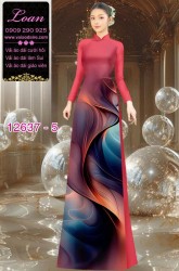 Vải áo dài hoa văn lập thể