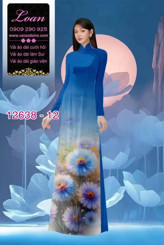 Vải áo dài hoa bồ công anh in 3D Vải áo dài hoa bồ công anh in 3D