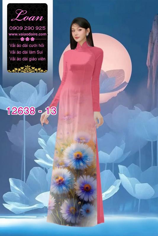 Vải áo dài hoa bồ công anh in 3D Vải áo dài hoa bồ công anh in 3D