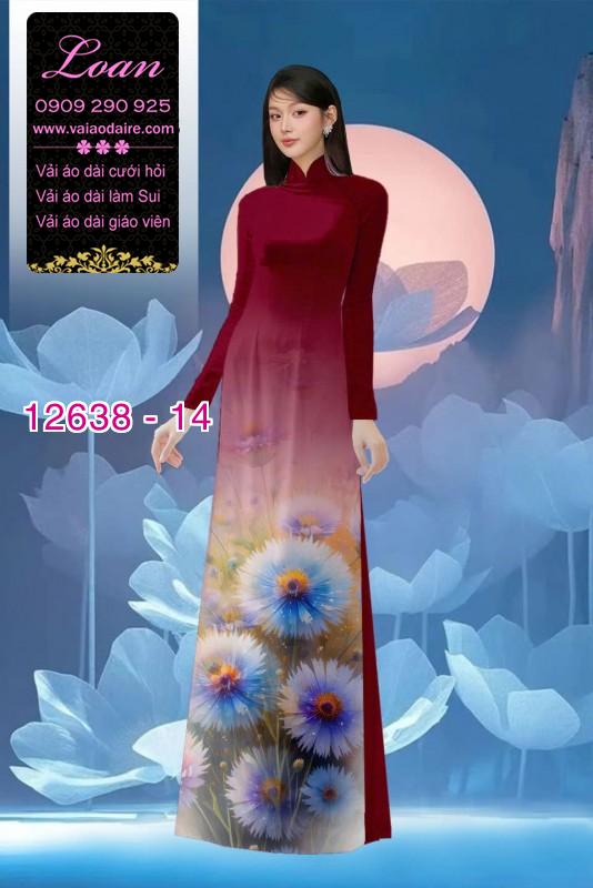Vải áo dài hoa bồ công anh in 3D Vải áo dài hoa bồ công anh in 3D