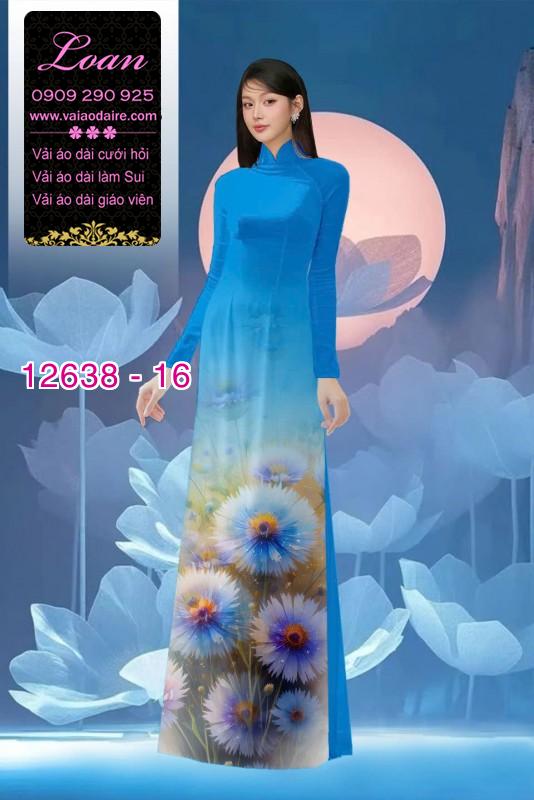 Vải áo dài hoa bồ công anh in 3D Vải áo dài hoa bồ công anh in 3D