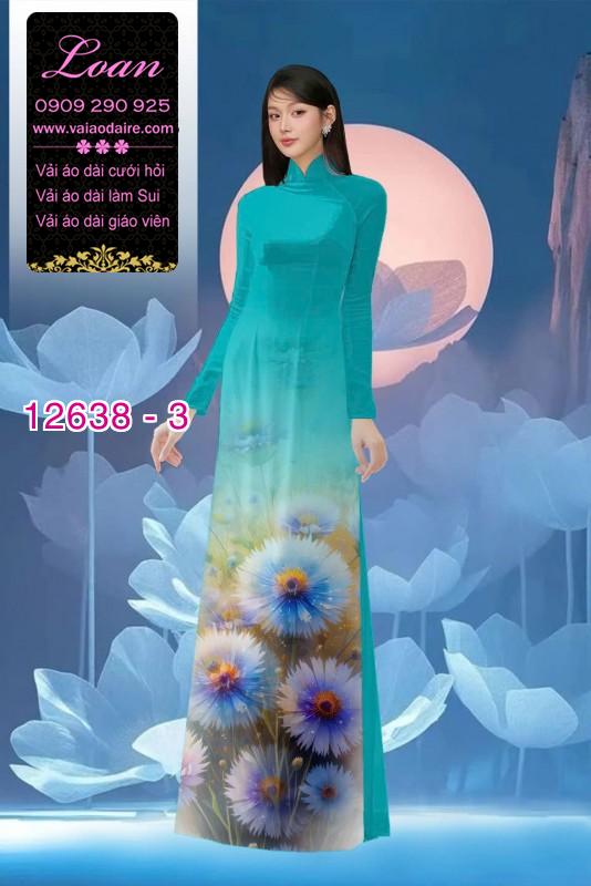 Vải áo dài hoa bồ công anh in 3D Vải áo dài hoa bồ công anh in 3D