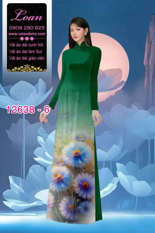 Vải áo dài hoa bồ công anh in 3D Vải áo dài hoa bồ công anh in 3D