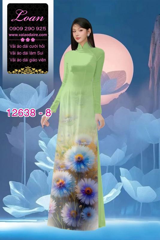 Vải áo dài hoa bồ công anh in 3D Vải áo dài hoa bồ công anh in 3D