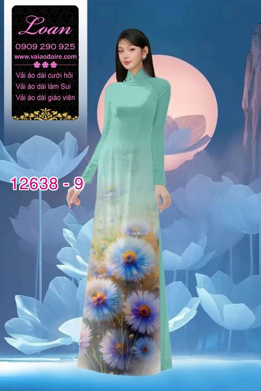 Vải áo dài hoa bồ công anh in 3D Vải áo dài hoa bồ công anh in 3D